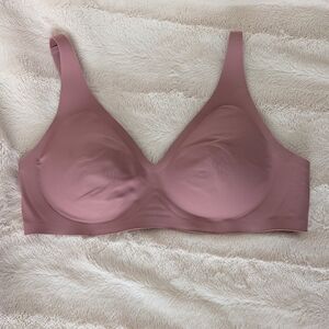 knix Seamless Wireless Bra in Mauve Pink